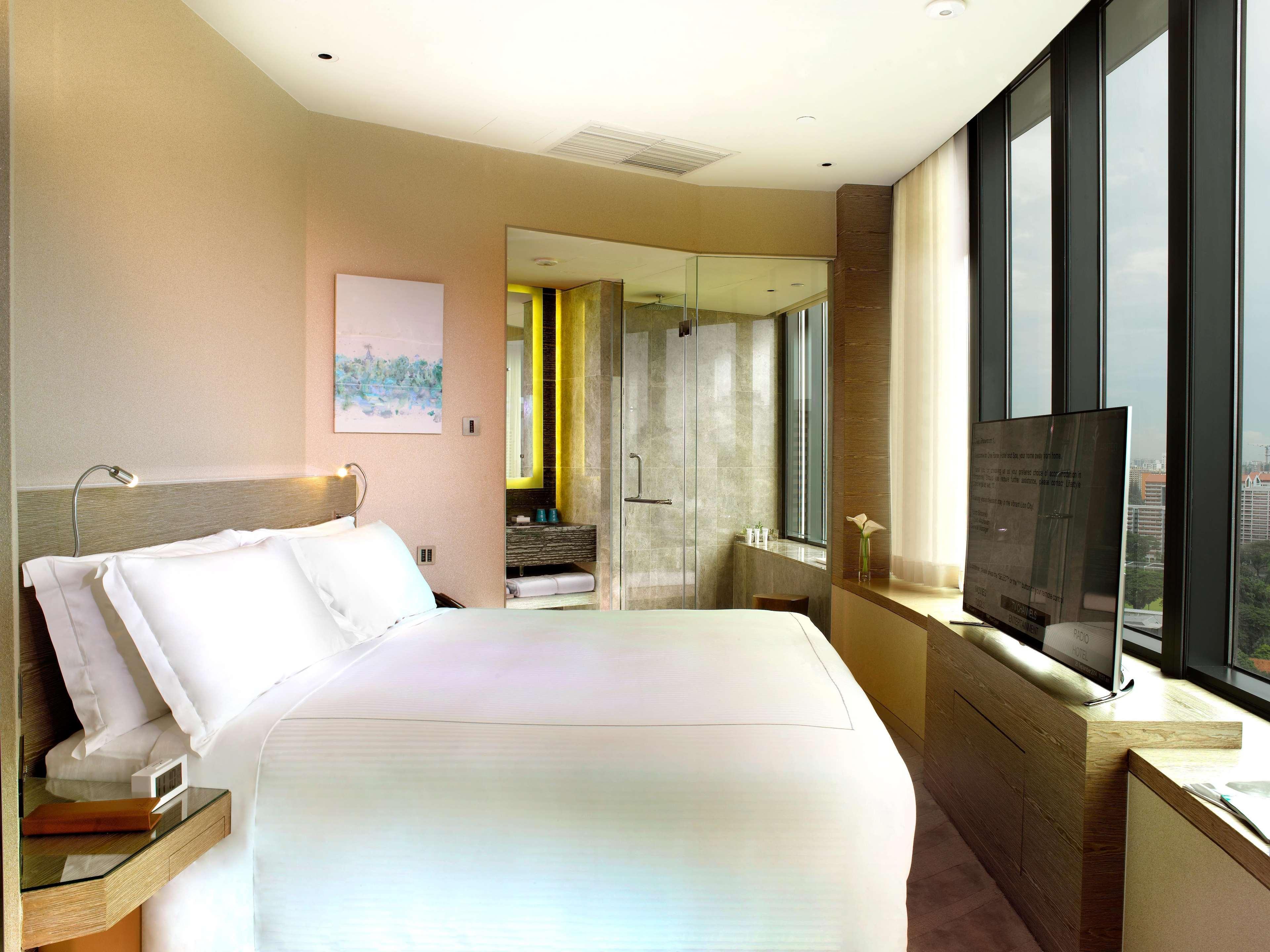 סינגפור One Farrer Hotel מראה חיצוני תמונה A bedroom at the hotel